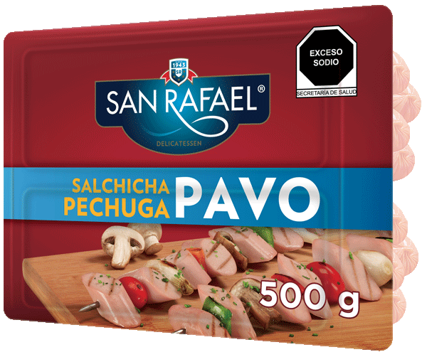 SALCHICHAS DE PECHUGA DE PAVO 500g