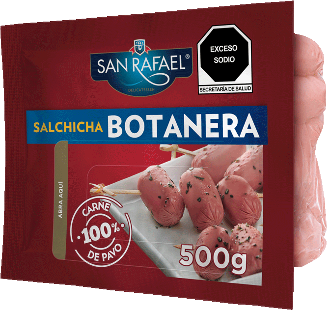 SALCHICHAS DE PAVO BOTANERA 500 g